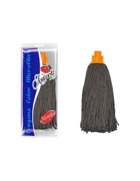 FREGONA MICROFIBRA TIRAS NEGRAS  1UND 