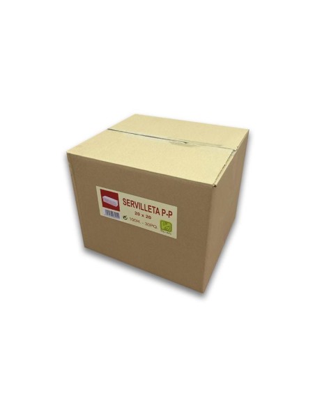 SERVILLETA 20X20 BIO ECO P-P/30 PAQ-CAJA  PQ 100U 