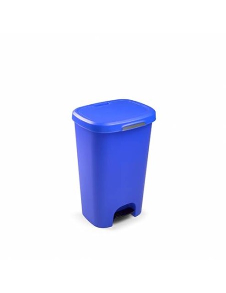  PAPELERA CON PEDAL 50L AZUL PARCHIS