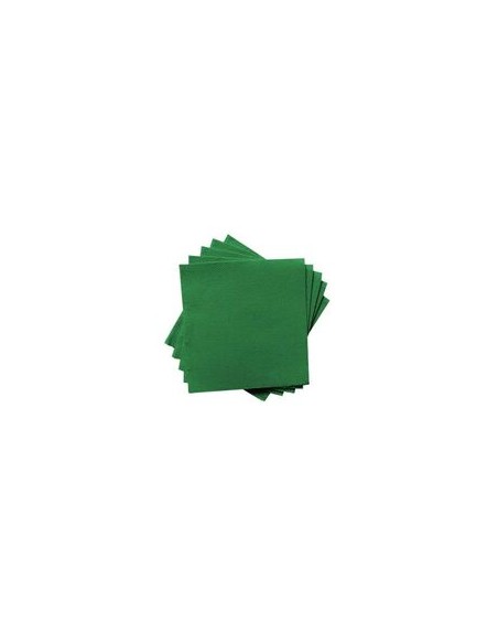 SERVILLETA 20X20 VERDE OSCURO P-P/30PAQ -CAJA 100U