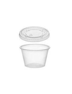 TAPA PLANA CERRADA SALSERO PET 1OZ   PAQ  100UD  2