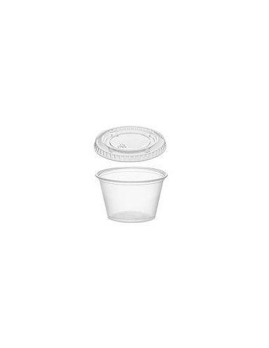 TAPA PLANA CERRADA SALSERO PET 1OZ   PAQ  100UD