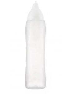 BOTELLA PARA SALSA 1000ML BLANCO  1UND