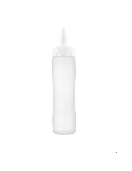 BOTELLA PARA SALSA 500ML BLANCO C/TAPON   1 UND BOTELLA PARA SALSA 500ML BLANCO C/TAPON   1 UND