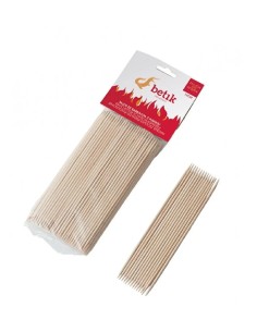 BROCHETA  BAMBU 15CM X 2 5MM  10PAQ  200UD