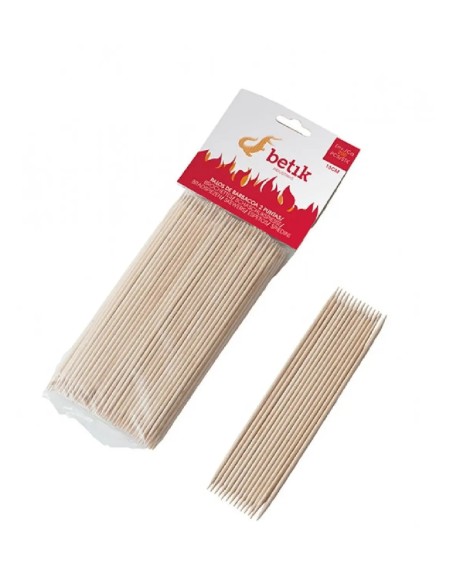 BROCHETA  BAMBU 15CM X 2 5MM  10PAQ  200UD