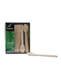 CUCHARILLA MADERA 11CM  PAQ 100UDS