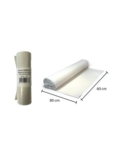 BOLSA BASURA BLANC 60X80 G60 50R CAJA  ROLLO 10UD