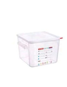 RECIPIENTE TRANSP  C/TAPA 290X290X210MM 12L  1UND