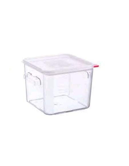 RECIPIENTE TRANSP  C/TAPA 235X235X190MM 6L  1UND  RECIPIENTE TRANSP  C/TAPA 235X235X190MM 6L  1UND