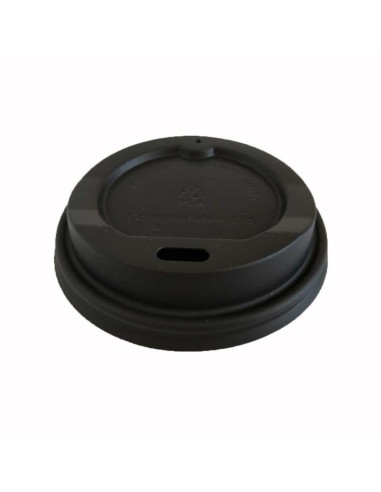 TAPA PS PARA VASO 4OZ NEGRA  TIRA 50UDS 