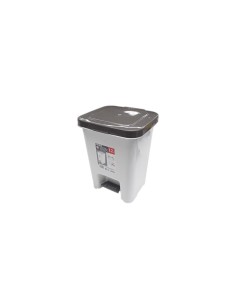 PAPELERA DE PLASTICO CON PEDAL 12L YY-D067  1UND  2