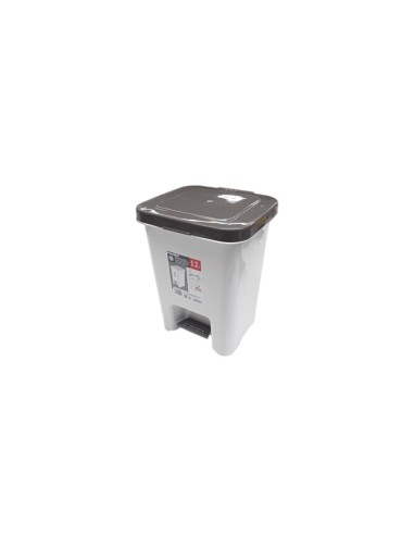 PAPELERA DE PLASTICO CON PEDAL 12L YY-D067  1UND