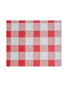 NASE Distribuciones | Mantel 1x1/40grs. Cuadro rojo