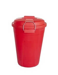 CUBO BASURA INDUSTRIAL 50 LITROS ROJO
