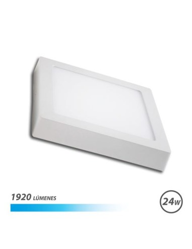 DOWNLIGHT CUADRADO SOBRE PARED LED 24W FRIA ELBAT