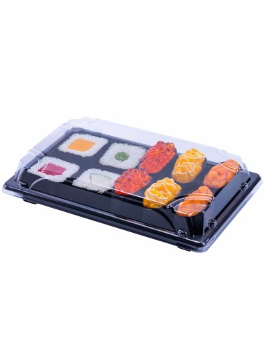 ENV  SUSHI PS 142X82X33MM CAJA 10PAQ  PAQ 50UND 