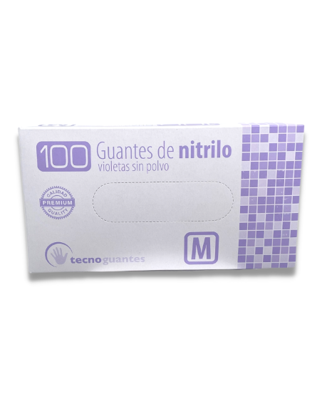 NASE Distribuciones | Guantes nitrilo violeta S/P premium talla M