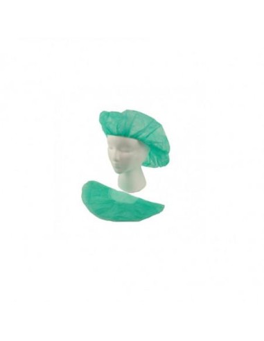 GORRO PE COLOR VERDE  55CM  20X100UDS