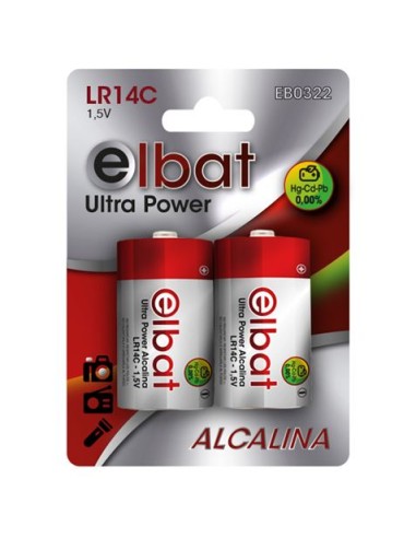 PACK PCS PILAS ALCALINAS LR14C ELBAT