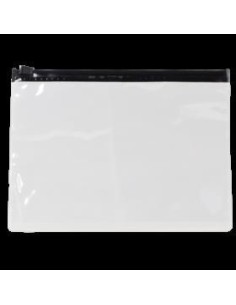 NECESER TRANSPARENTE CLIPADO NEGRO 17 8CMX13 5CM