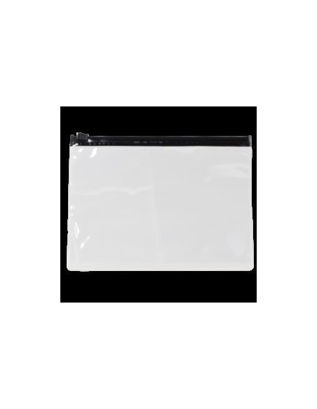 NECESER TRANSPARENTE CLIPADO NEGRO 17 8CMX13 5CM NECESER TRANSPARENTE CLIPADO NEGRO 17 8CMX13 5CM