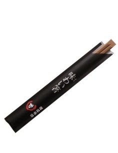 PALILLO CHINO 19 5CM ENFUNDADO NEGRO   PAQ  100U   2