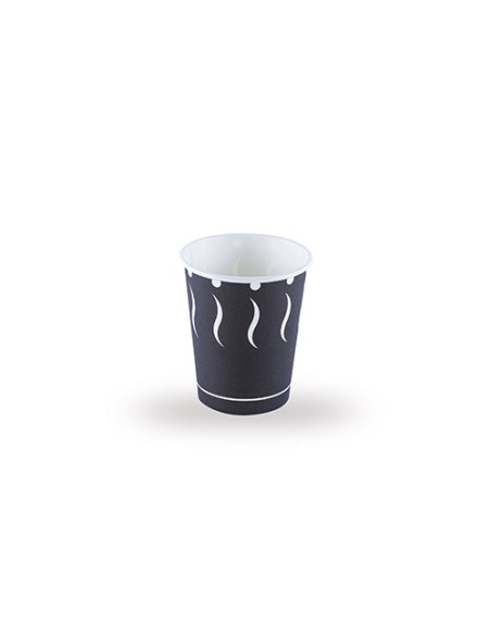 VASO CARTON 7OZ 210ML ESTAMPADO NEGRO  TIRA 50UDS  VASO CARTON 7OZ 210ML ESTAMPADO NEGRO  TIRA 50UDS
