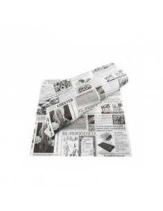 PAPEL ANTIGRASA PERIODICO 30X30CM  PAQ  1000UDS  2