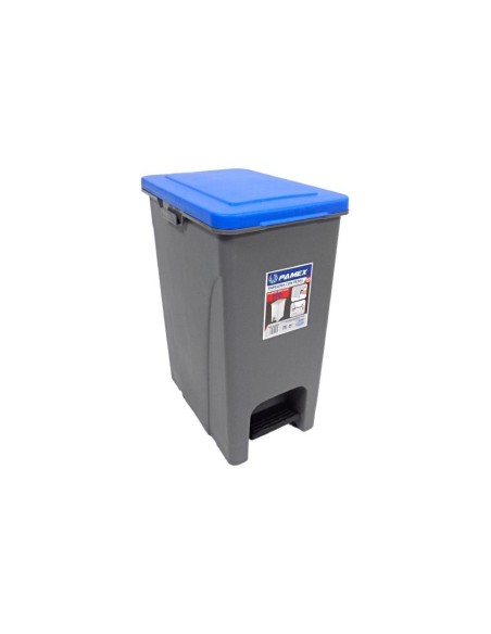 PAPELERA CON PEDAL  30 L YY-D065 AZUL  1UND 