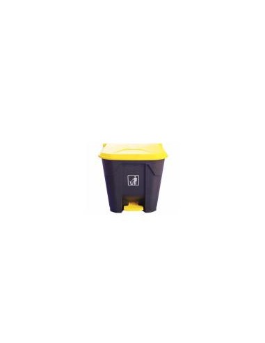 PAPELERA DE PLASTICO CON PEDAL 40L YY-D147  1UND