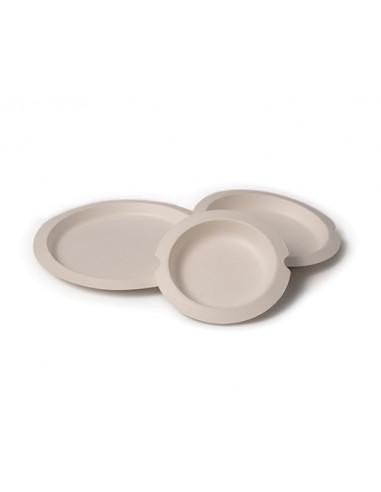 PLATO CAÑA DE AZUCAR LUX 20CM  PAQ  12UDS 