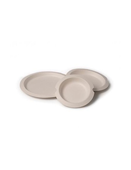 PLATO CAÑA DE AZUCAR LUX 24CM  PAQ  12UDS 