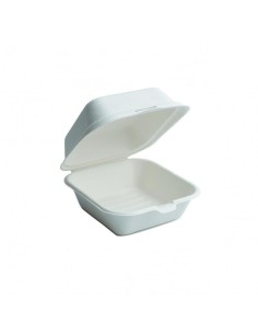 PORTA HAMBURGUESA CAÑA AZUCAR 16OZ CAJ 20PAQ  25UN 2