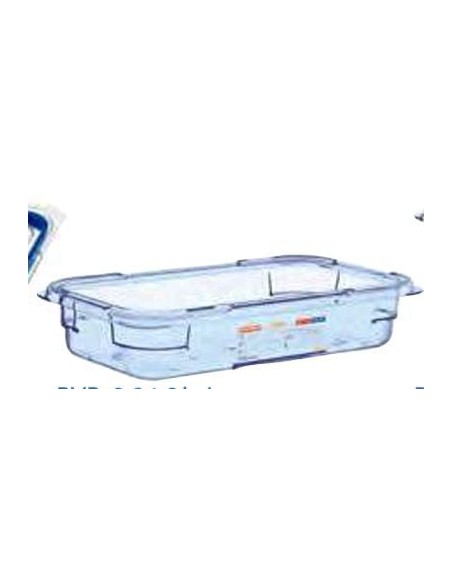 RECIPIENTE AZUL S/ BPA C/TAPA GN1/3 065MM  1 UDAD  RECIPIENTE AZUL S/ BPA C/TAPA GN1/3 065MM  1 UDAD