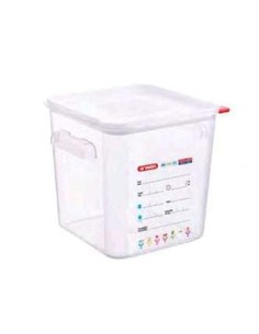 RECIPIENTE TRANSP  C/TAPA 290X290X320MM 18L  1UND