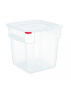 RECIPIENTE TRANSP  C/TAPA 235X235X230MM 8L  1UND  2