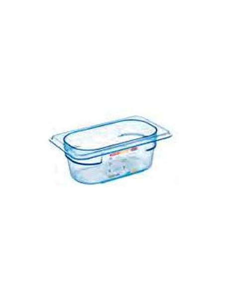 RECIPIENTE AZUL S/ BPA C/TAPA GN1/9 065MM  1 UDAD  RECIPIENTE AZUL S/ BPA C/TAPA GN1/9 065MM  1 UDAD