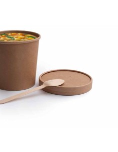 SOPERA CON TAPA KRAFT 16OZ 480ML  PAQ  25UDS