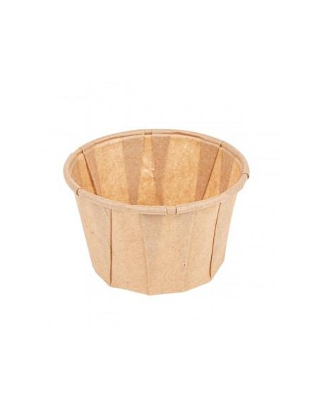 SALSERA DE PAPEL PLISADO KRAFT 0 75OZ  PAQ 250UND  SALSERA DE PAPEL PLISADO KRAFT 0 75OZ  PAQ 250UND