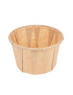 SALSERA DE PAPEL PLISADO KRAFT 0 75OZ  PAQ 250UND  2