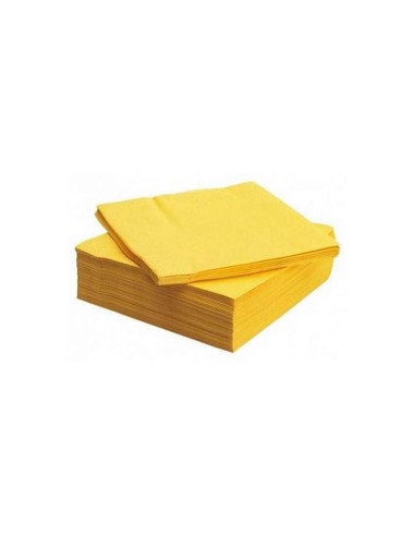 SERVILLETA 20X20 AMARILLO P P/30PAQ-CAJA 100UND 