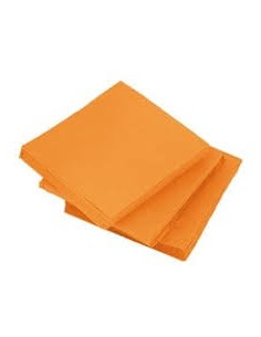 SERVILLETA 20X20 NARANJA P P/30PAQ-CAJA 100UND  2