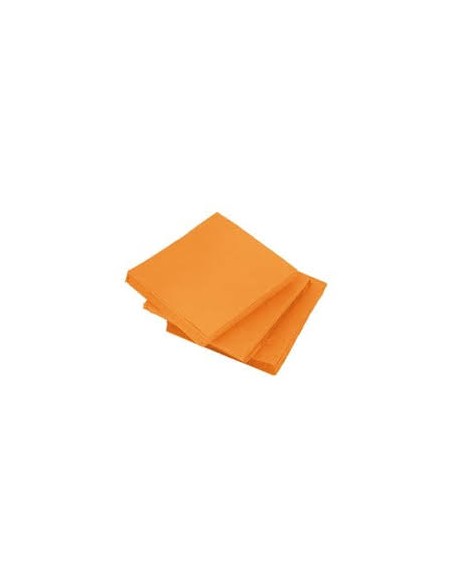 SERVILLETA 20X20 NARANJA P P/30PAQ-CAJA 100UND 