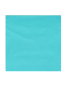 SERVILLETA 20X20 TURQUESA P P/30PAQ-CAJA 100UND 