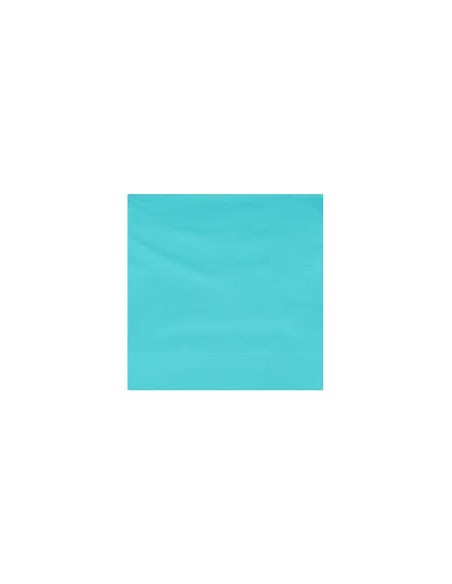 SERVILLETA 20X20 TURQUESA P P/30PAQ-CAJA 100UND 