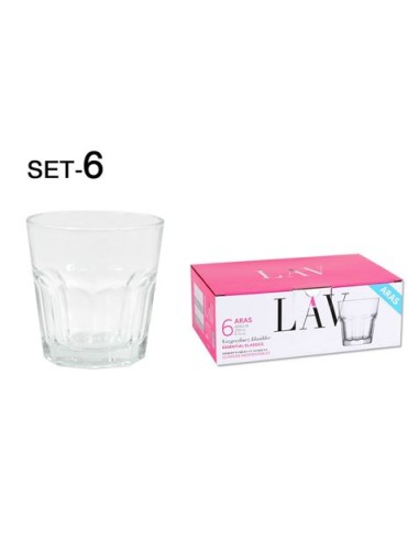 SET 6 VASOS VINO 220CC ARAS