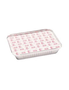 TAPA ENVASE ALUMINIO RECT  600CC  100UND  2