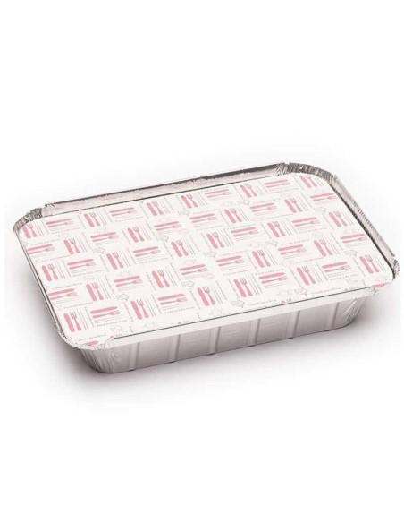 TAPA ENVASE RECTANGULAR 900CC  PAQ100UND 