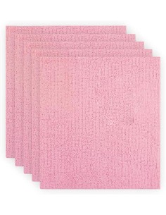 BAYETA PVAPLUS ABSORBENTE 38X35CM ROSA  PAQ 5UD